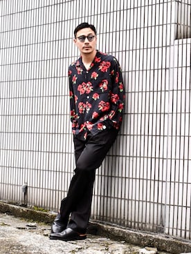 「BEDWIN & THE HEARTBREAKERS（ベドウィン アンド ザ ハートブレイカーズ）のアイテム」を使った、ICCHOさん（メンズ・170cm）の春コーディネート