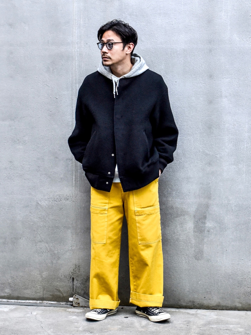 CABANE de ZUCCaのスタジャンを使ったメンズ人気ファッション 