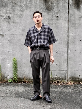 「stein（シュタイン）のアイテム」を使った、ICCHOさん（メンズ・170cm）の夏コーディネート