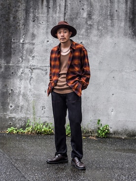 「CMMN SWDN（コモンスウェーデン）のアイテム」を使った、ICCHOさん（メンズ・170cm）の秋コーディネート