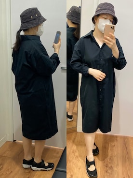 「UNIQLO（ユニクロ）のアイテム（ワンピース/ドレス）」を使った、poohpooh & JoJoさん（レディース・157cm）の秋コーディネート