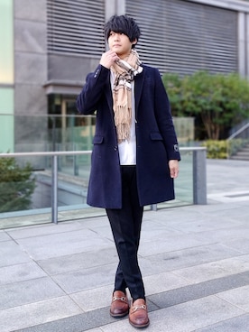 りぃくんさん（メンズ・174cm）の冬コーディネート