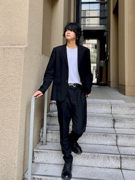 「アイテム（テーラードジャケット）」を使った、りぃくんさん（メンズ・174cm）の秋コーディネート