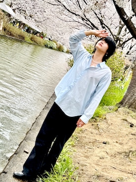 「CALLNE（カルネ）のアイテム」を使った、りぃくんさん（メンズ・174cm）の春コーディネート
