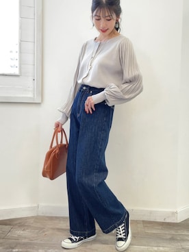 「classicalelf（クラシカルエルフ）のアイテム（パンツ）」を使った、classicalelfクラシカルエルフさん（レディース・164cm）の秋コーディネート