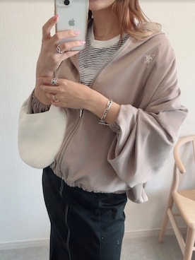 「classicalelf（クラシカルエルフ）のアイテム（ブルゾン）」を使った、classicalelfクラシカルエルフさん（レディース・164cm）の春コーディネート