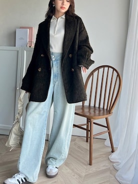 「classicalelf（クラシカルエルフ）のアイテム（ジャケット/アウター）」を使った、classicalelfクラシカルエルフさん（レディース・163cm）の冬コーディネート