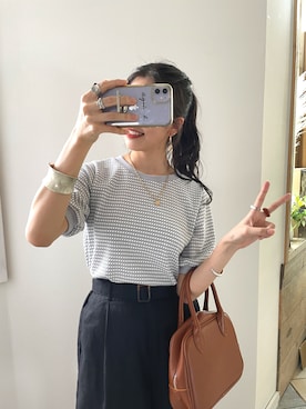 「ジャガード柄」｜classicalelfクラシカルエルフさん（レディース・163cm）の秋コーディネート