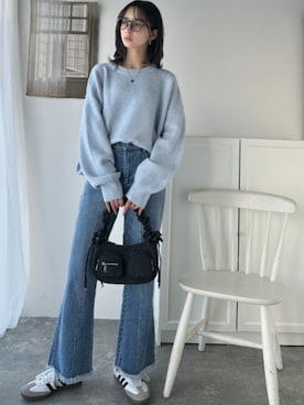 「classicalelf（クラシカルエルフ）のアイテム（パンツ）」を使った、classicalelfクラシカルエルフさん（レディース・173cm）の冬コーディネート
