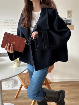「ms+ ideal（エムズプラスアイディール）のアイテム」を使った、classicalelfクラシカルエルフさん（レディース・163cm）の冬コーディネート