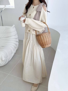 「classicalelf（クラシカルエルフ）のアイテム（スカート）」を使った、classicalelfクラシカルエルフさん（レディース・160cm）の冬コーディネート