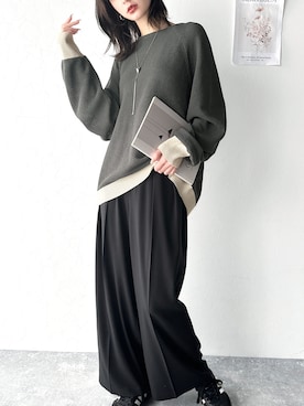 「classicalelf（クラシカルエルフ）のアイテム（パンツ）」を使った、classicalelfクラシカルエルフさん（レディース・173cm）の冬コーディネート