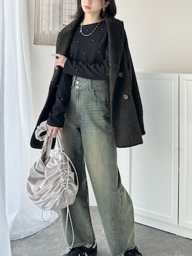 「classicalelf（クラシカルエルフ）のアイテム（ジャケット/アウター）」を使った、classicalelfクラシカルエルフさん（レディース・173cm）の冬コーディネート