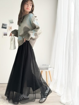 「classicalelf（クラシカルエルフ）のアイテム（スカート）」を使った、classicalelfクラシカルエルフさん（レディース・164cm）の冬コーディネート