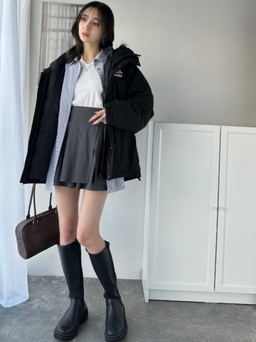 セール】《JaVaジャバコラボ》 極暖、異素材 パネル フェイク ダウン