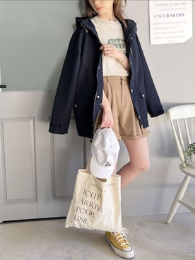 「classicalelf（クラシカルエルフ）のアイテム（マウンテンパーカー）」を使った、classicalelfクラシカルエルフさん（レディース・164cm）の冬コーディネート