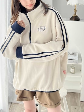 「Java（ジャバ）のアイテム（スウェット）」を使った、classicalelfクラシカルエルフさん（レディース・163cm）の冬コーディネート