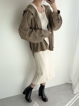 「classicalelf（クラシカルエルフ）のアイテム（ブルゾン）」を使った、classicalelfクラシカルエルフさん（レディース・165cm）の秋コーディネート