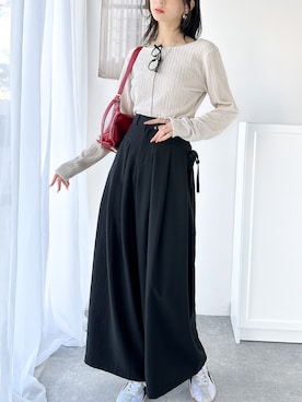 「classicalelf（クラシカルエルフ）のアイテム（パンツ）」を使った、classicalelfクラシカルエルフさん（レディース・173cm）の冬コーディネート