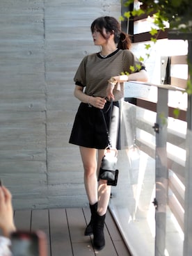 「ジャガード柄」｜classicalelfクラシカルエルフさん（レディース・164cm）の夏コーディネート