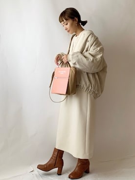 「classicalelf（クラシカルエルフ）のアイテム（ブルゾン）」を使った、classicalelfクラシカルエルフさん（レディース・164cm）の秋コーディネート