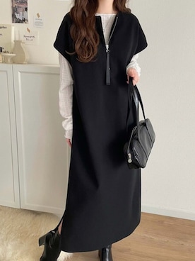 「classicalelf（クラシカルエルフ）のアイテム（ワンピース/ドレス）」を使った、classicalelfクラシカルエルフさん（レディース・154cm）の冬コーディネート