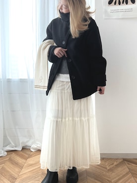 「classicalelf（クラシカルエルフ）のアイテム（スカート）」を使った、classicalelfクラシカルエルフさん（レディース・167cm）の冬コーディネート