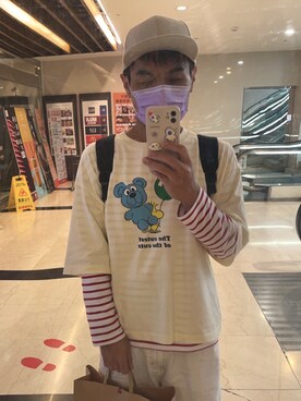 「BEAMS JAPAN（ビームス　ジャパン）のアイテム（キャップ、ベージュ系）」を使った、Martiniさん（メンズ・172cm）の春コーディネート