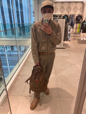 「アイテム（テーラードジャケット、ブラウン系）」を使った、Martiniさん（メンズ・172cm）の春コーディネート