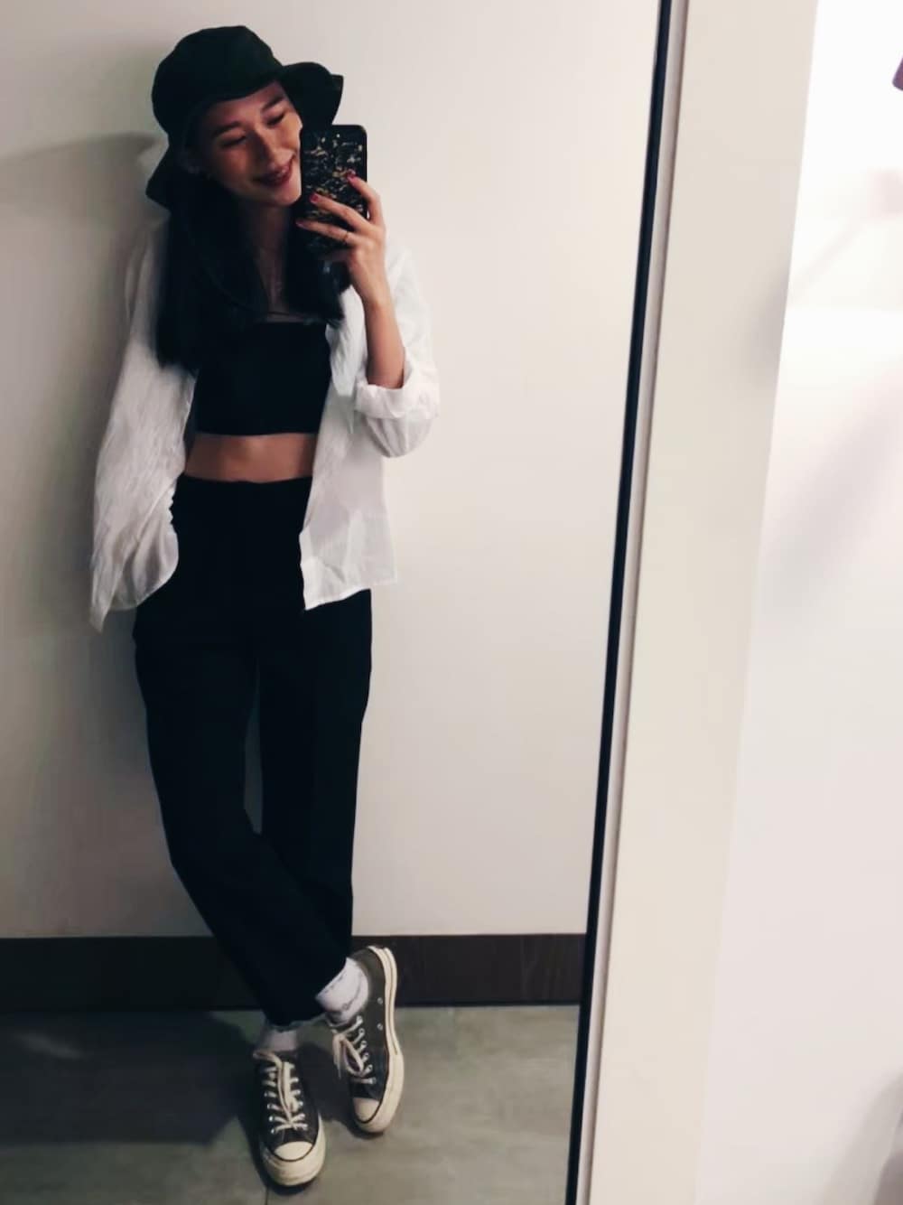 「春コーデ、Taiwan」｜「CONVERSEのアイテム（シューズ、グリーン系）」を使った、Z•💐さん（レディース・163cm）の春コーディネートの1枚目の写真
