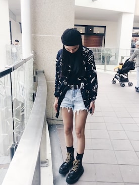 「PULL&BEAR（プルアンドベア）のアイテム（シューズ）」を使った、Z•💐さん（レディース・163cm）の春コーディネート