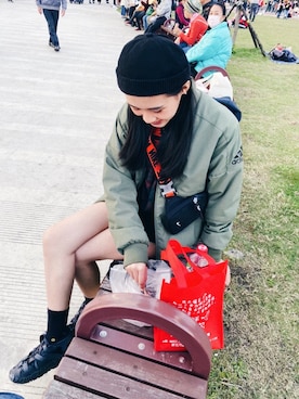 「NIKE（ナイキ）のアイテム（バッグ）」を使った、Z•💐さん（レディース・163cm）の春コーディネート