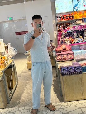 「H&M（エイチ・アンド・エム）のアイテム」を使った、tawaさん（メンズ・175cm）の夏コーディネート