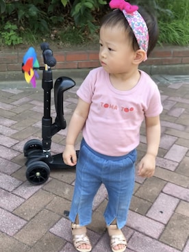 「petit main（プティマイン）のアイテム（ジャケット/アウター）」を使った、Babyさん（レディース・163cm）の秋コーディネート