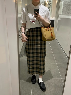 「BRADY」｜「アイテム（ローファー）」を使った、ちさん（レディース・165cm）の夏コーディネート