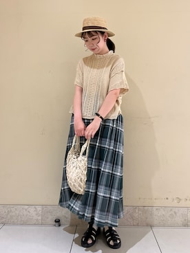 「Samansa Mos2（サマンサ モスモス）のアイテム」を使った、ayaさん（レディース・165cm）の春コーディネート