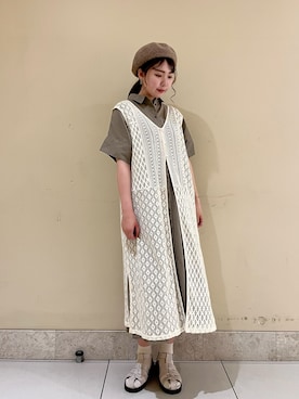 「ナチュラルカラー」｜ayaさん（レディース・165cm）の夏コーディネート