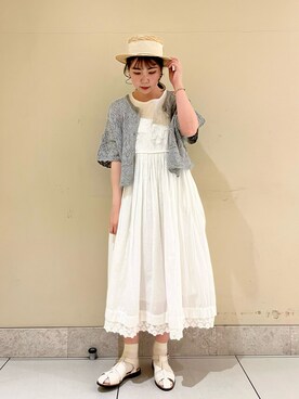 「インド綿」｜ayaさん（レディース・165cm）の春コーディネート