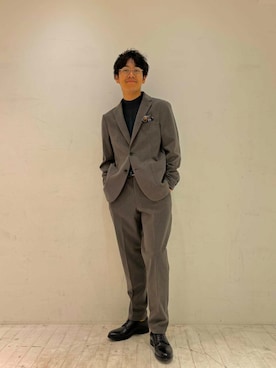 「アイテム（スーツパンツ）」を使った、なりさん（メンズ・174cm）の秋コーディネート