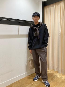 「New Balance」｜なりさん（メンズ・175cm）の秋コーディネート