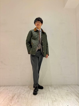 「アイテム（スーツパンツ）」を使った、なりさん（メンズ・174cm）の冬コーディネート