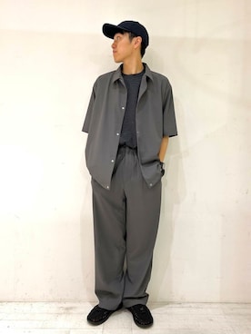 「アーバンリサーチ」｜「アイテム（キャップ）」を使った、なりさん（メンズ・174cm）の夏コーディネート