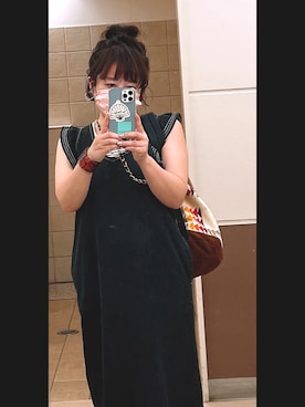 「Rodeo Crowns（ロデオクラウンズ）のアイテム（ワンピース/ドレス）」を使った、あちゅ❤︎*。さん（レディース・156cm）の秋コーディネート