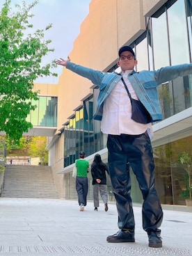 「STYLEMIXER（スタイルミキサー）のアイテム」を使った、Shun.さん（メンズ・175cm）の春コーディネート