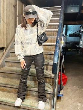 「PRADA（プラダ）のアイテム（バッグ）」を使った、marinaさん（レディース・158cm）の冬コーディネート