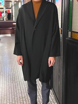 「Yohji Yamamoto（ヨウジヤマモト）のアイテム（ジャケット/アウター）」を使った、williammmmさん（メンズ・181cm）の冬コーディネート