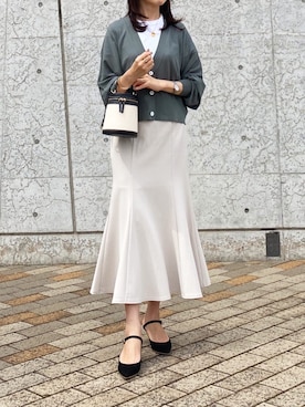「MK MICHEL KLEIN（エムケーミッシェルクラン）のアイテム」を使った、kyoooco♡さん（レディース・162cm）の夏コーディネート