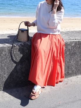 「MK MICHEL KLEIN（エムケーミッシェルクラン）のアイテム」を使った、kyoooco♡さん（レディース・162cm）の夏コーディネート