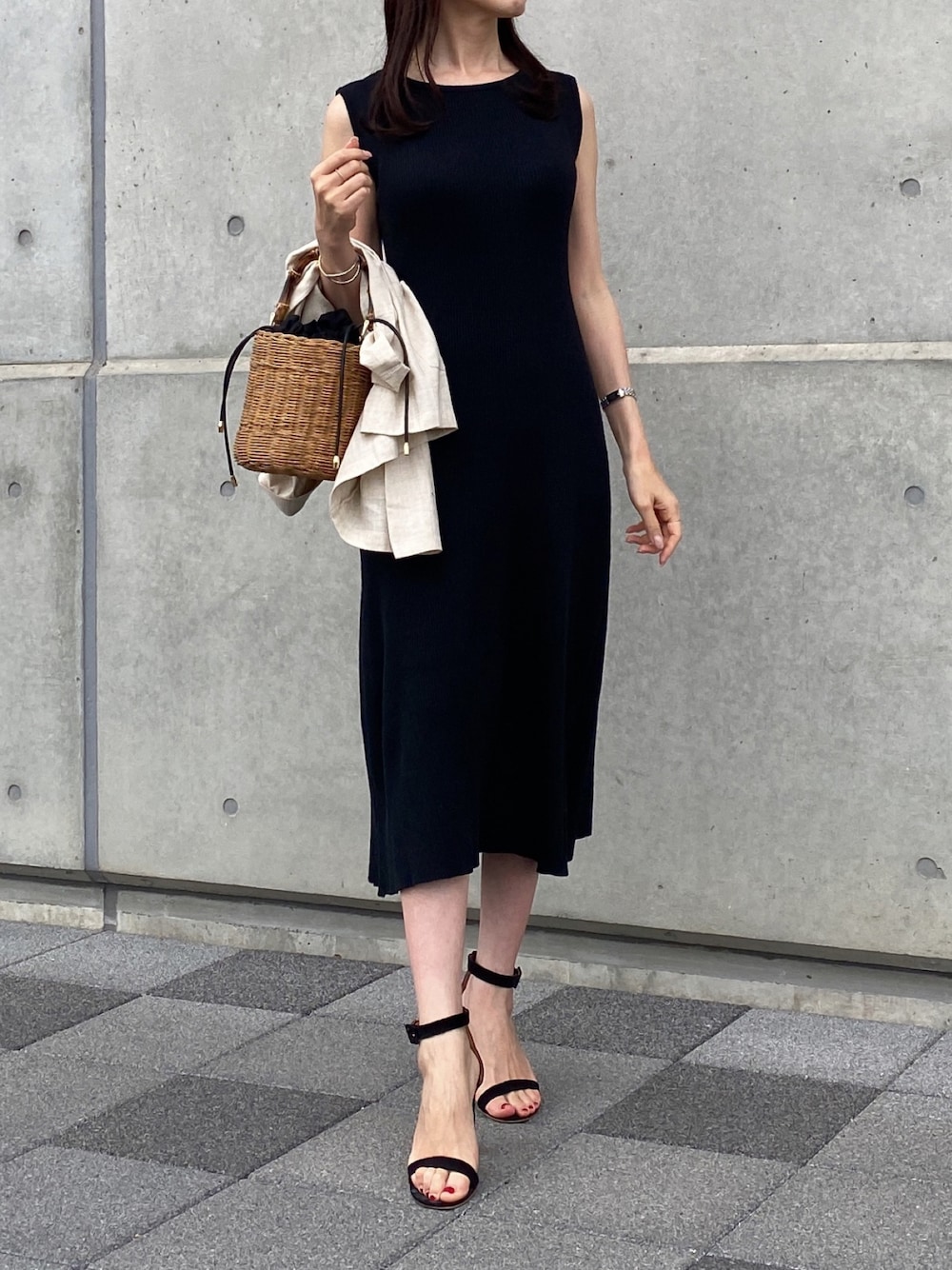 PIPPICHIC★ピッピシック アンクルストラップスエードサンダル黒 ブラック PIPPICHIC / ピッピシック | UNITED ARROWS 別注 スウェード