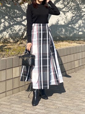 「MILOS（ミロス）のアイテム」を使った、kyoooco♡さん（レディース・162cm）の冬コーディネート